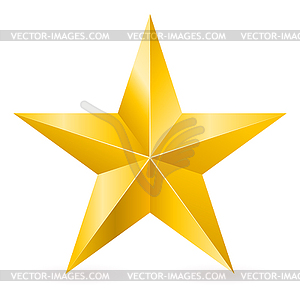 Блестящий Золотой Звездой - клипарт в векторном виде