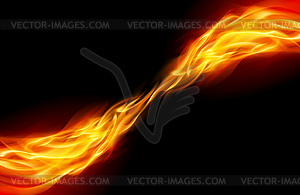 Abstract Flame - royalty-free vector clipart