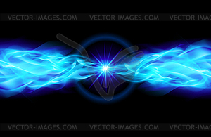 Bright blue star - vector image