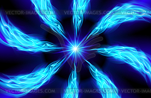 Bright blue Star - vector clipart