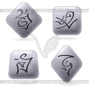 Runic Stones - vector clipart / vector image