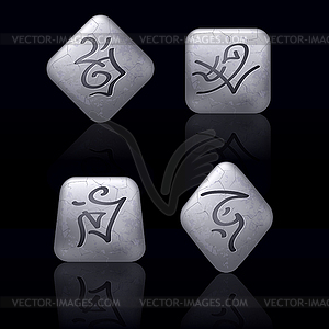 Runic Stones - vector clipart