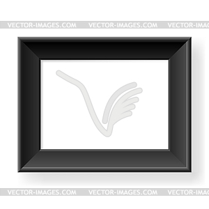 Realistic black frame - vector clipart