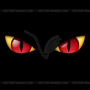 Evil Red Eye - vector clip art