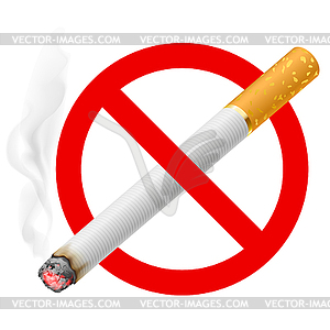 Sign no smoking - vector clip art