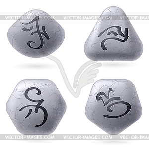 Runic Stones - vector clipart / vector image