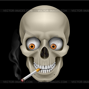Человеческий череп - векторное изображение