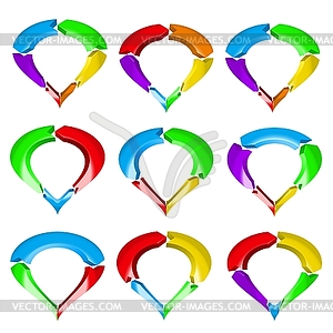 Abstract arrows - vector clip art