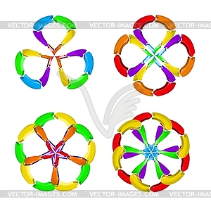 Abstract arrows - vector clipart