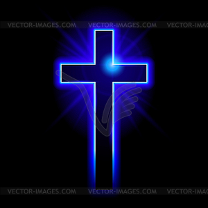 Christian symbol of crucifix - vector image