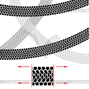 Tire Track - vector clipart