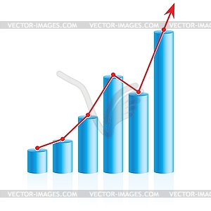 Business graph - vector clipart / vector image