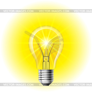 Light bulb - vector image