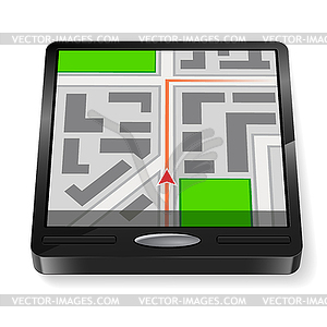 GPS-навигатор - рисунок в векторном формате