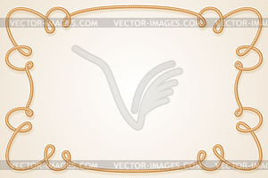 Rope Frame - vector image