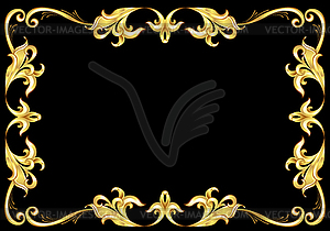 Abstract Gold Frame - vector clip art