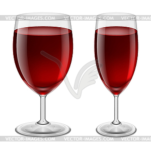 Wine glasses - vector image