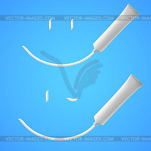 Toothpaste - vector clip art