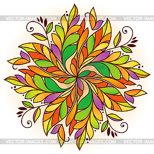 Autumn leaf pattern - vector clipart