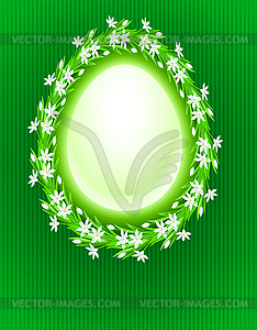 Spring egg composition - vector clip art