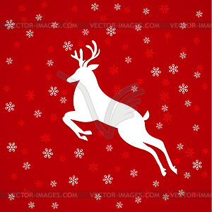 Abstract white deer - vector clipart / vector image