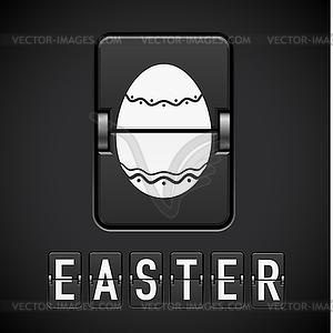 Scoreboard Easter - vector clipart