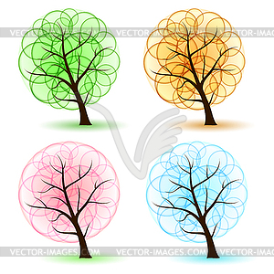 Set Tree - vector clip art