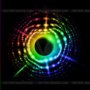 Abstract Solar system - vector clipart