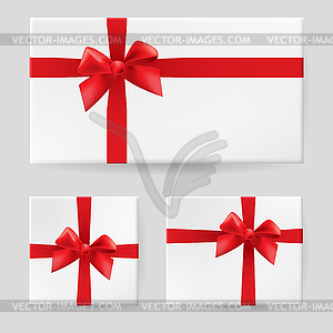 Red gift bow - vector clip art