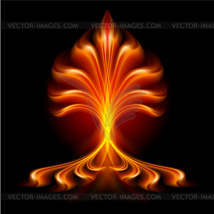 Fire flower - vector clip art