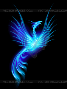 Burning phoenix - vector clipart