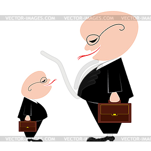 Two businessmen - vector image