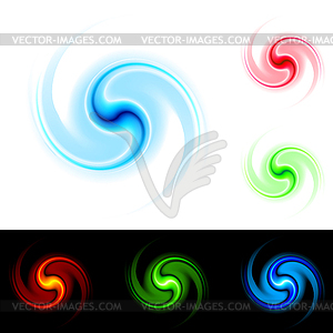 Different colors vortex - vector image