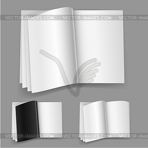 Realistic magazine set number three - vector clipart