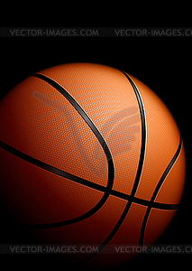 High detailed basketball - vector image