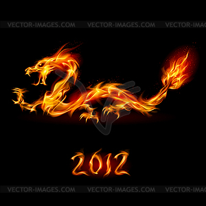 Fire Dragon - vector image