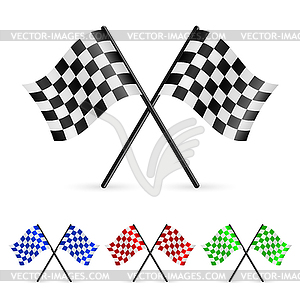 Checkered Flags - vector image