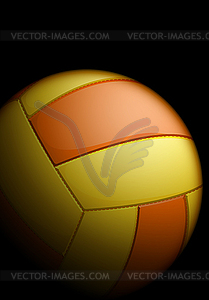 Realistic volleyball - vector clipart