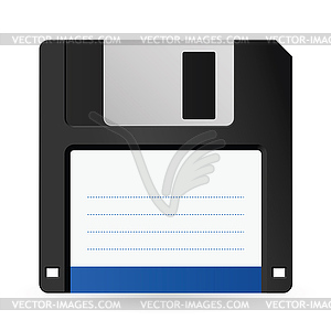 Magnetic floppy disc icon - vector EPS clipart
