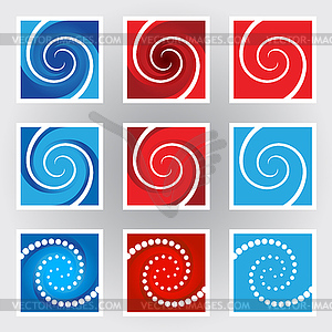 Swirl symbols - vector image