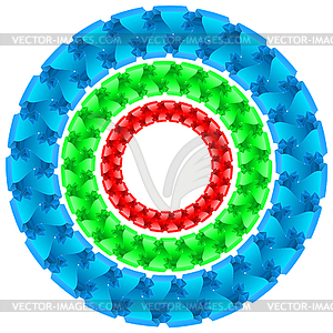 Цветные ленты - векторное изображение клипарта
