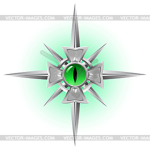 Amulet. Dragon Eye - vector image