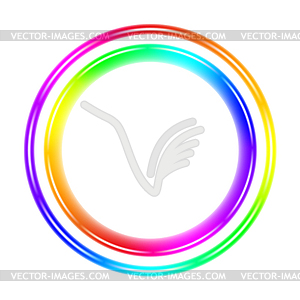 Многоцветный спектрального круга - цветной векторный клипарт