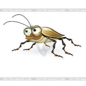 Cartoon beetle - royalty-free vector clipart
