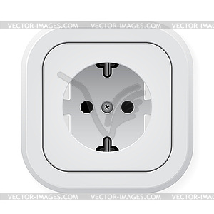 Electric wall outlet - vector clip art