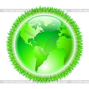 Green Earth - vector image