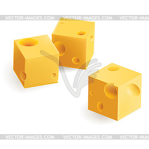 Cheese snack - vector EPS clipart