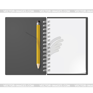 Realistic notebook - vector clip art