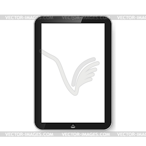 Tablet with blank screen - vector image