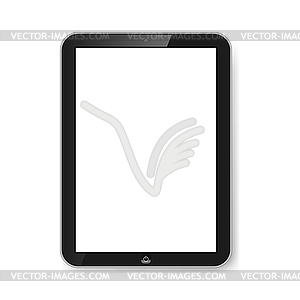 Tablet with blank screen - vector clipart